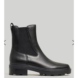 Madewell The Wyckoff Chelsea Lugsole Boot Black Leather Size 11